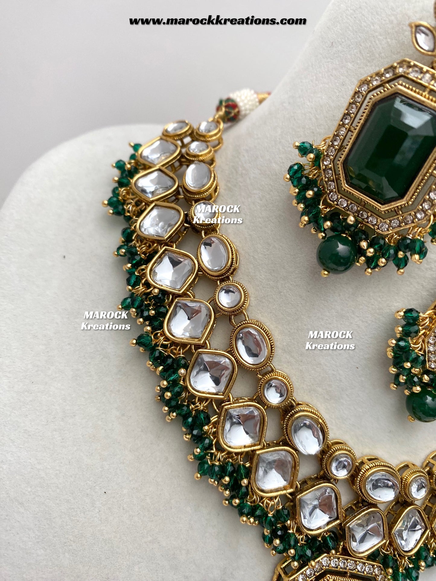 Shabnam Premium Quality Kundan Statement Necklace set
