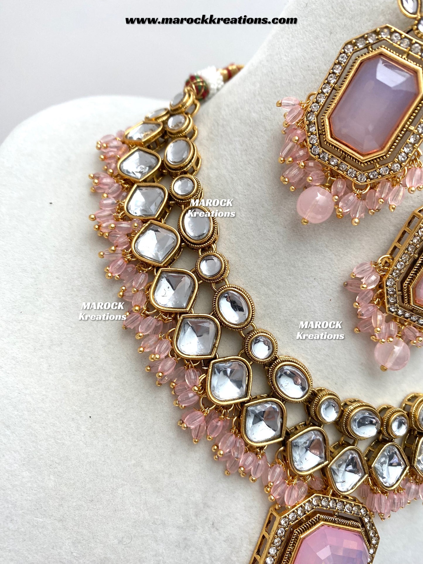 Shabnam Premium Quality Kundan Statement Necklace set