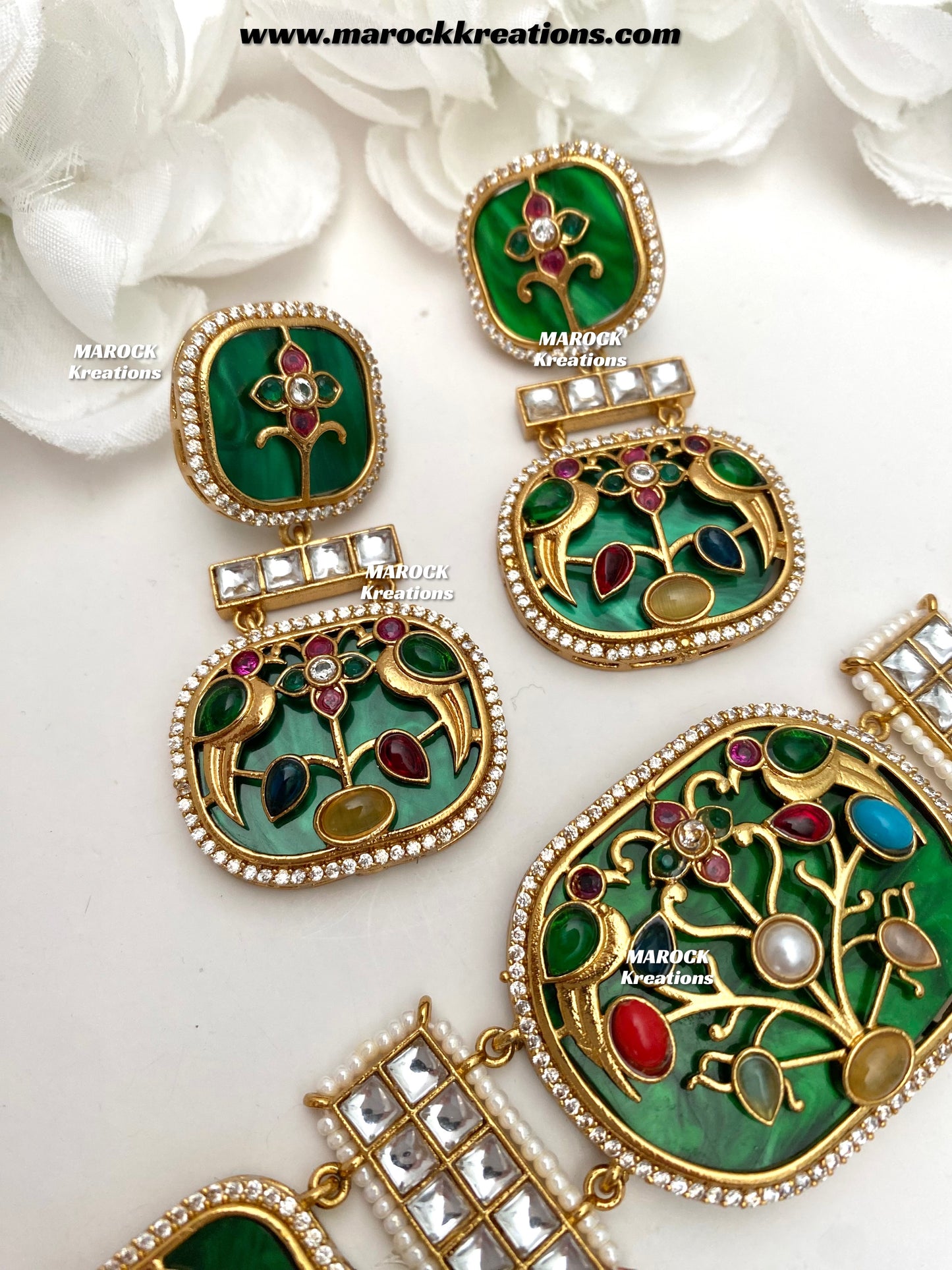 Swati Premium Quality sabyasachi inspired Statement kundan choker set