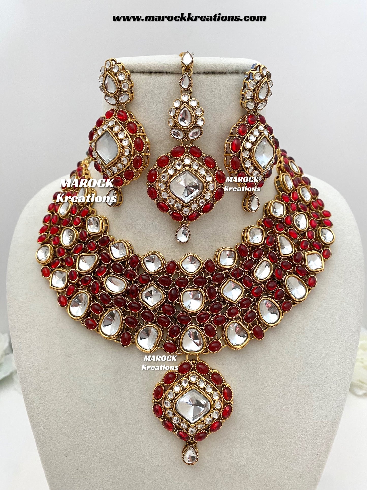 Roksana Sabyasachi inspired Premium Quality Kundan Statement Necklace set