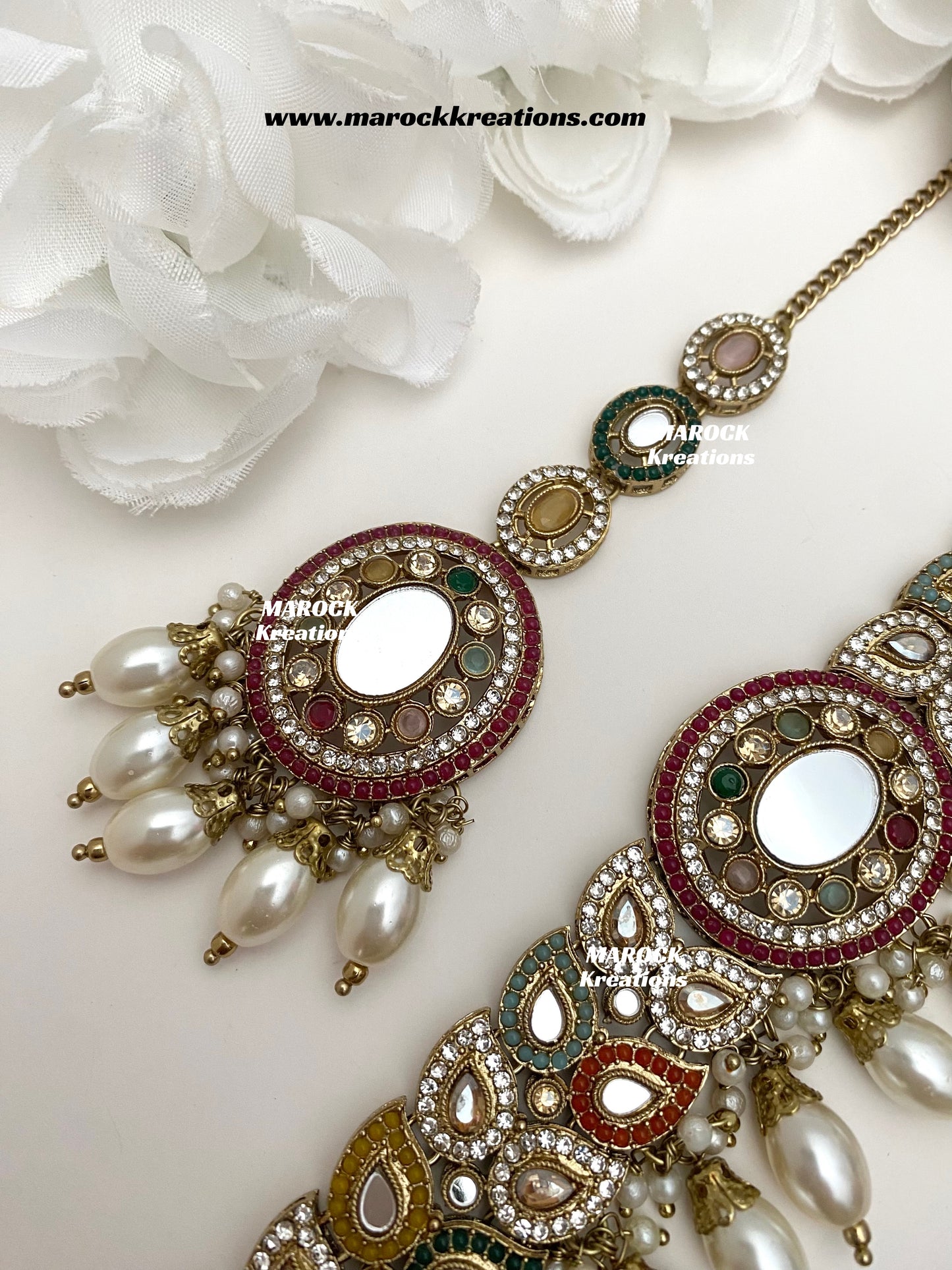 Resmin Premium Quality Mirror Choker set