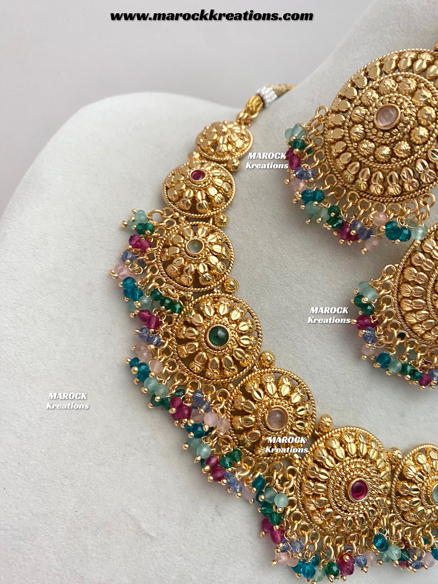 Roxana Premium Quality Gold Plated necklace set