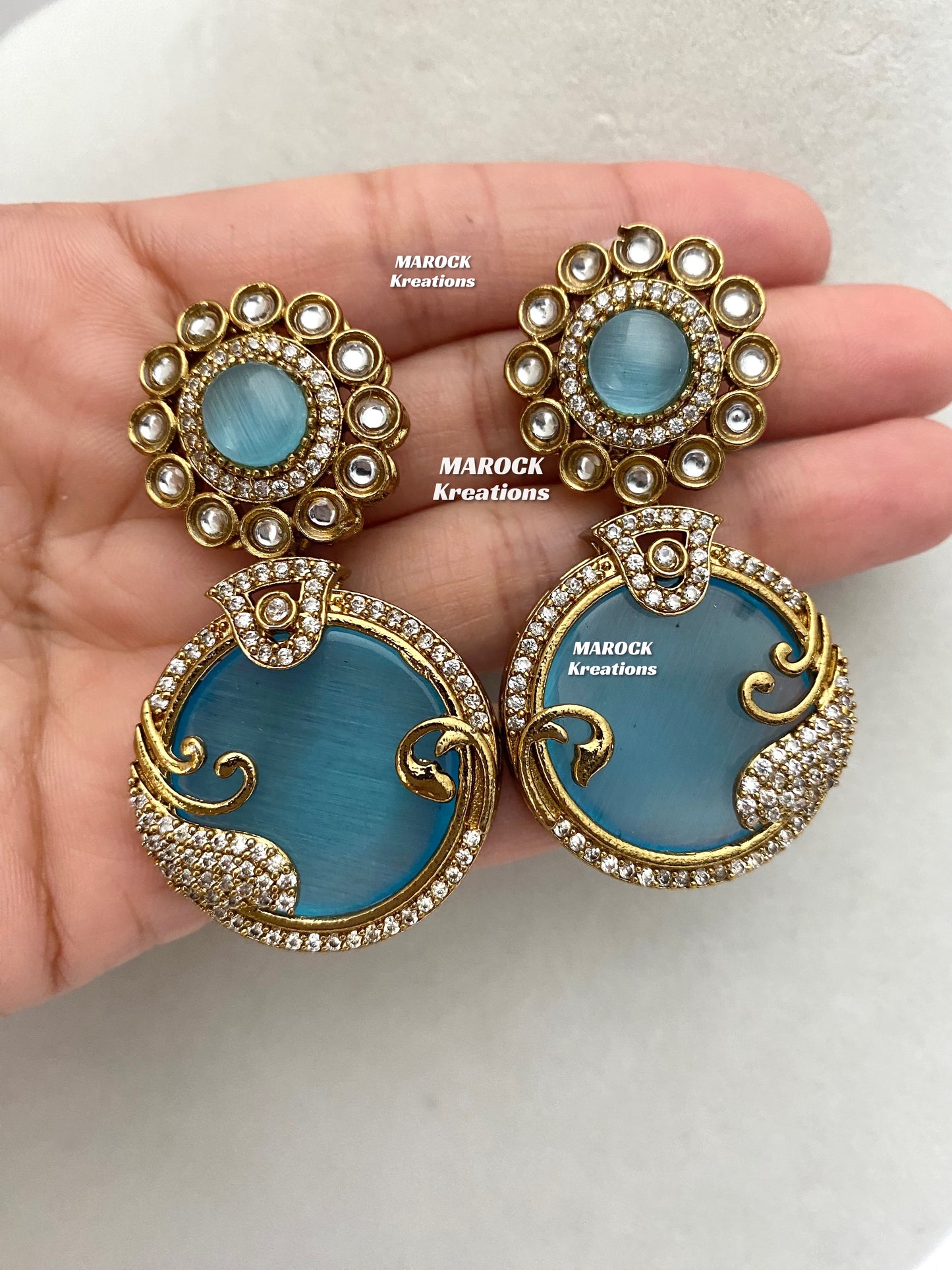 Haniya Sabyasachi inspired Premium Quality Moissanite Kundan Statement Necklace set