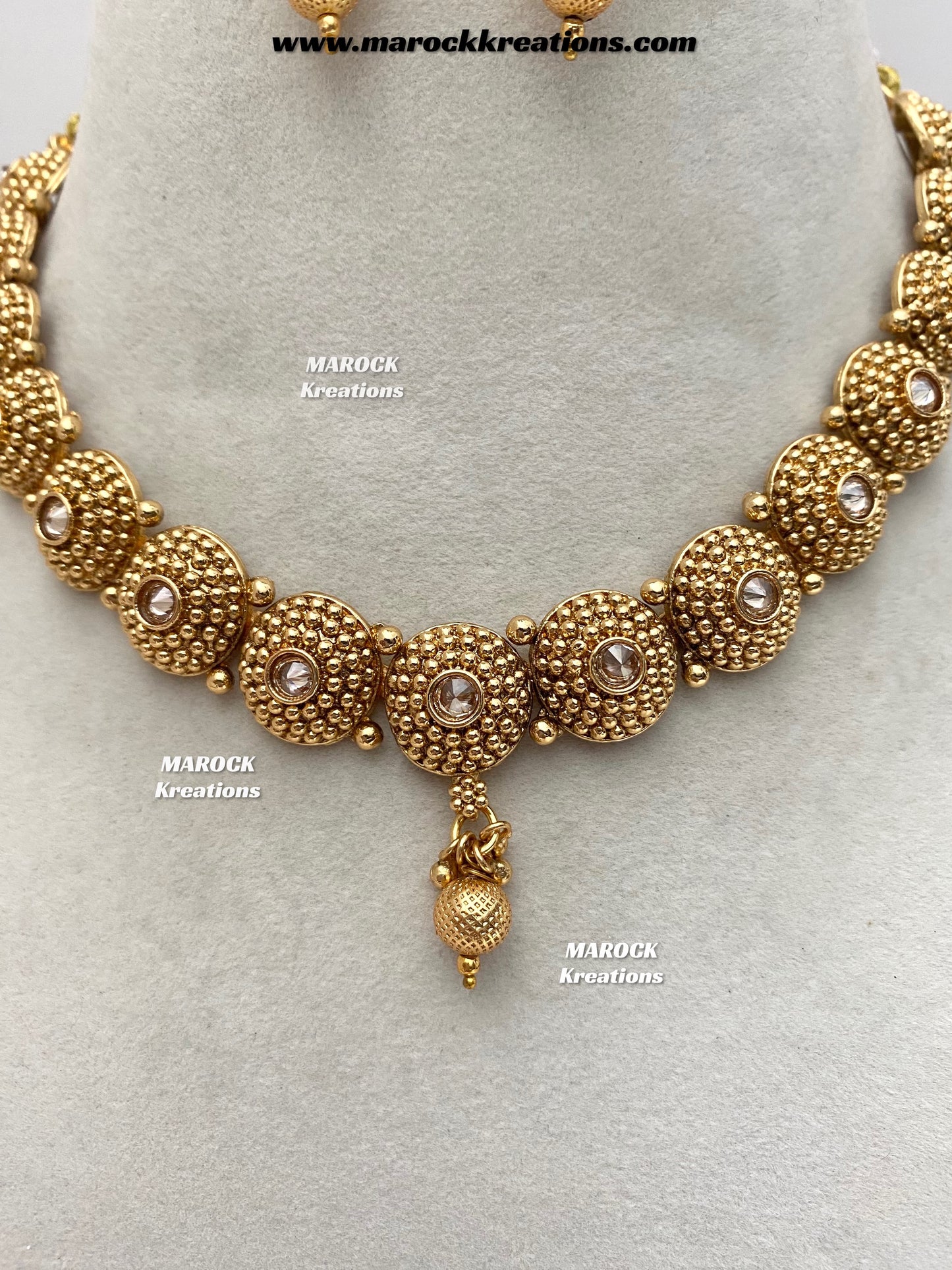 Upasna Premium Quality Gold plated necklace set