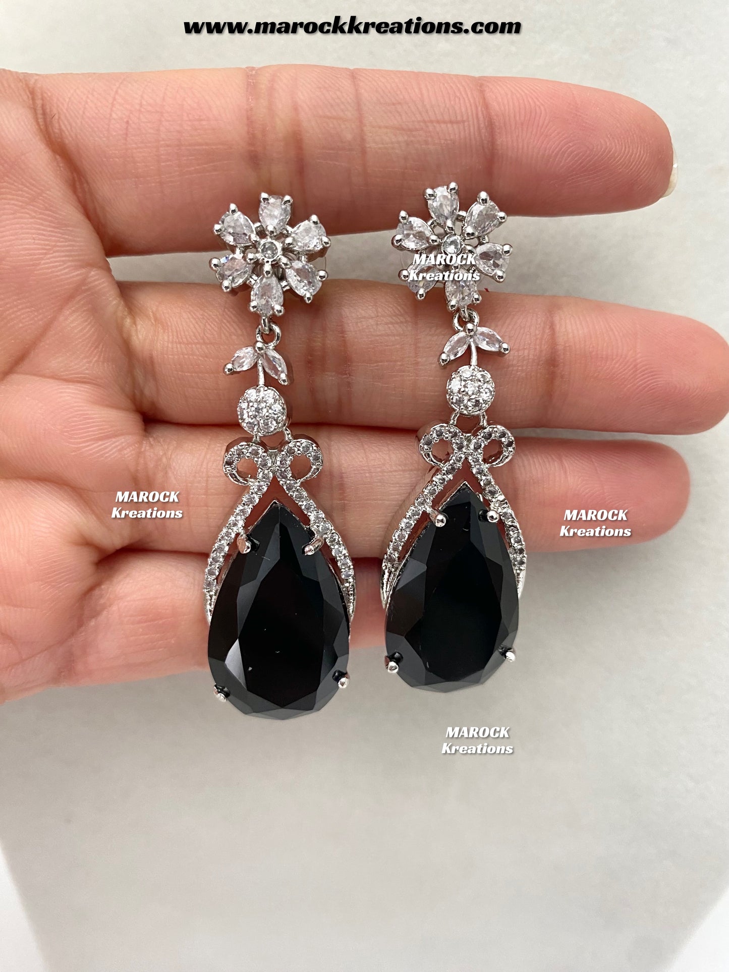 Lauren Silver American Diamond Necklace set