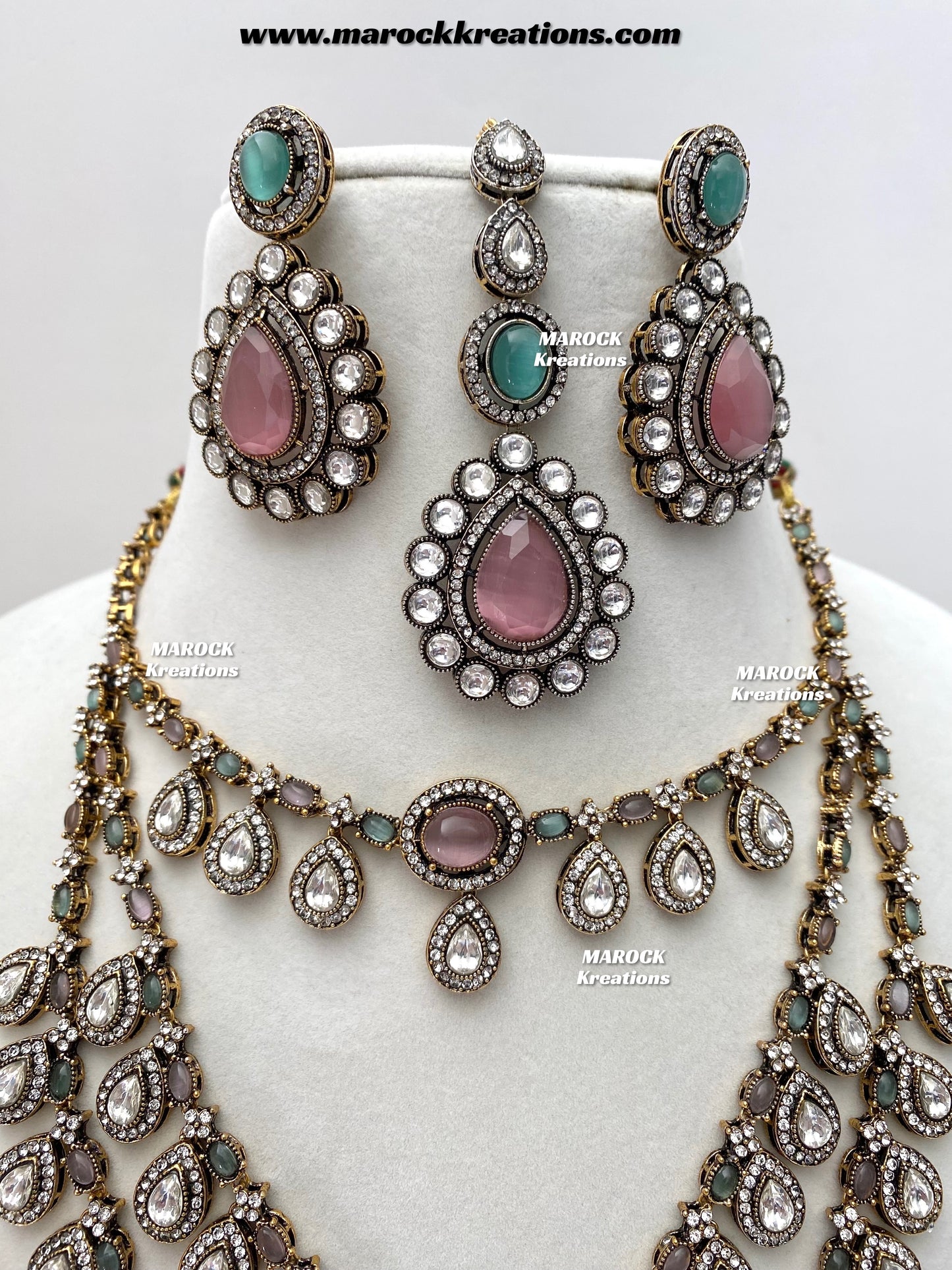 Darsha Sabyasachi inspired Victorian Kundan Statement necklace set