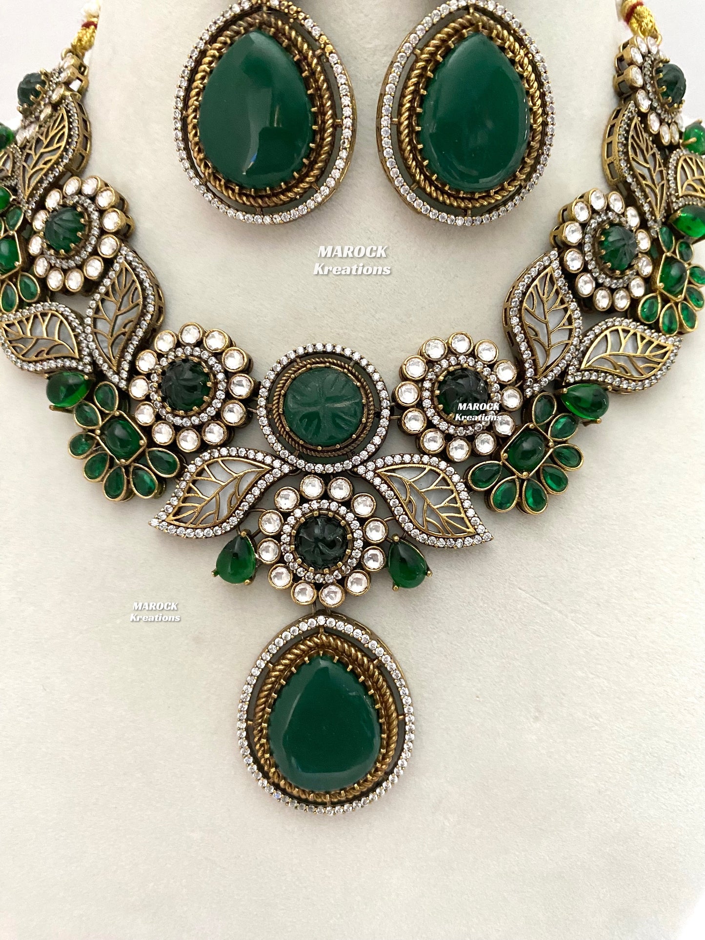 Angela Sabyasachi inspired Premium Quality Moissanite Kundan Necklace set