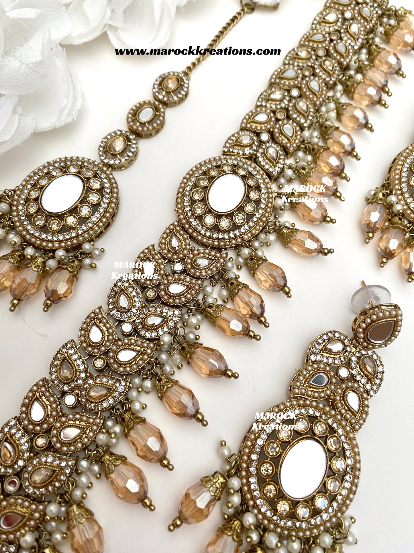 Resmin Premium Quality Mirror Choker set