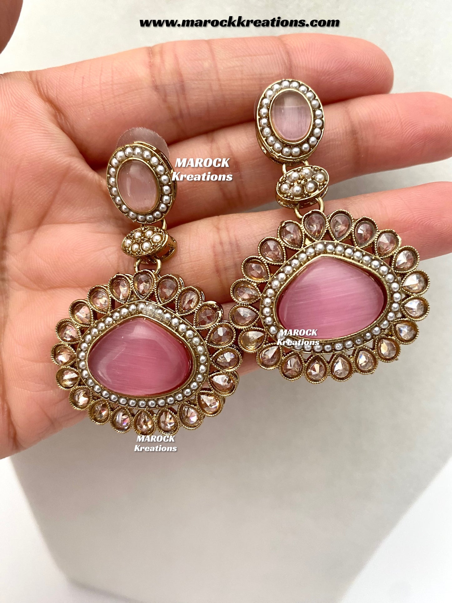 Nadira Kundan Polki double layer Necklace set