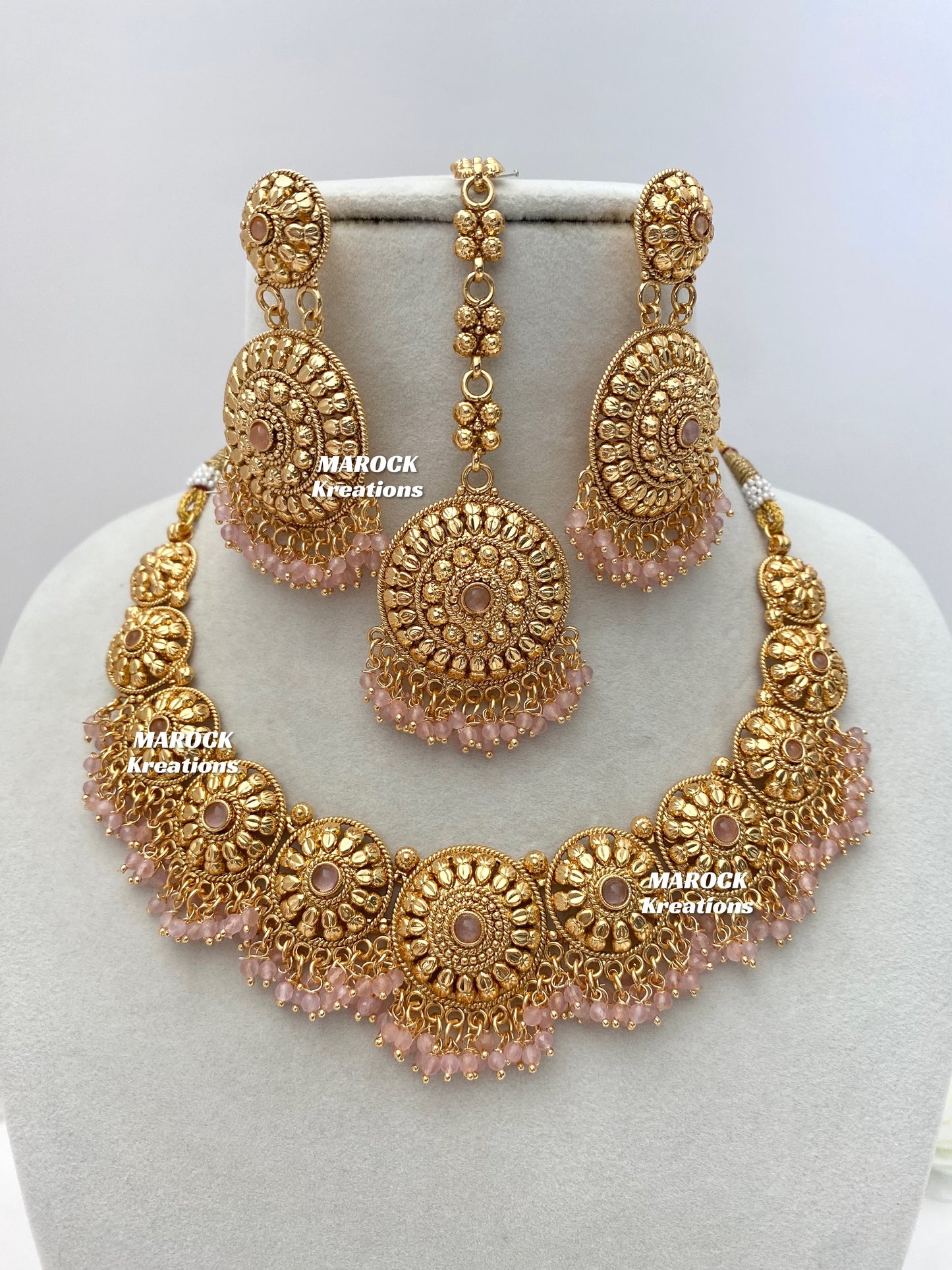 Roxana Premium Quality Gold Plated necklace set