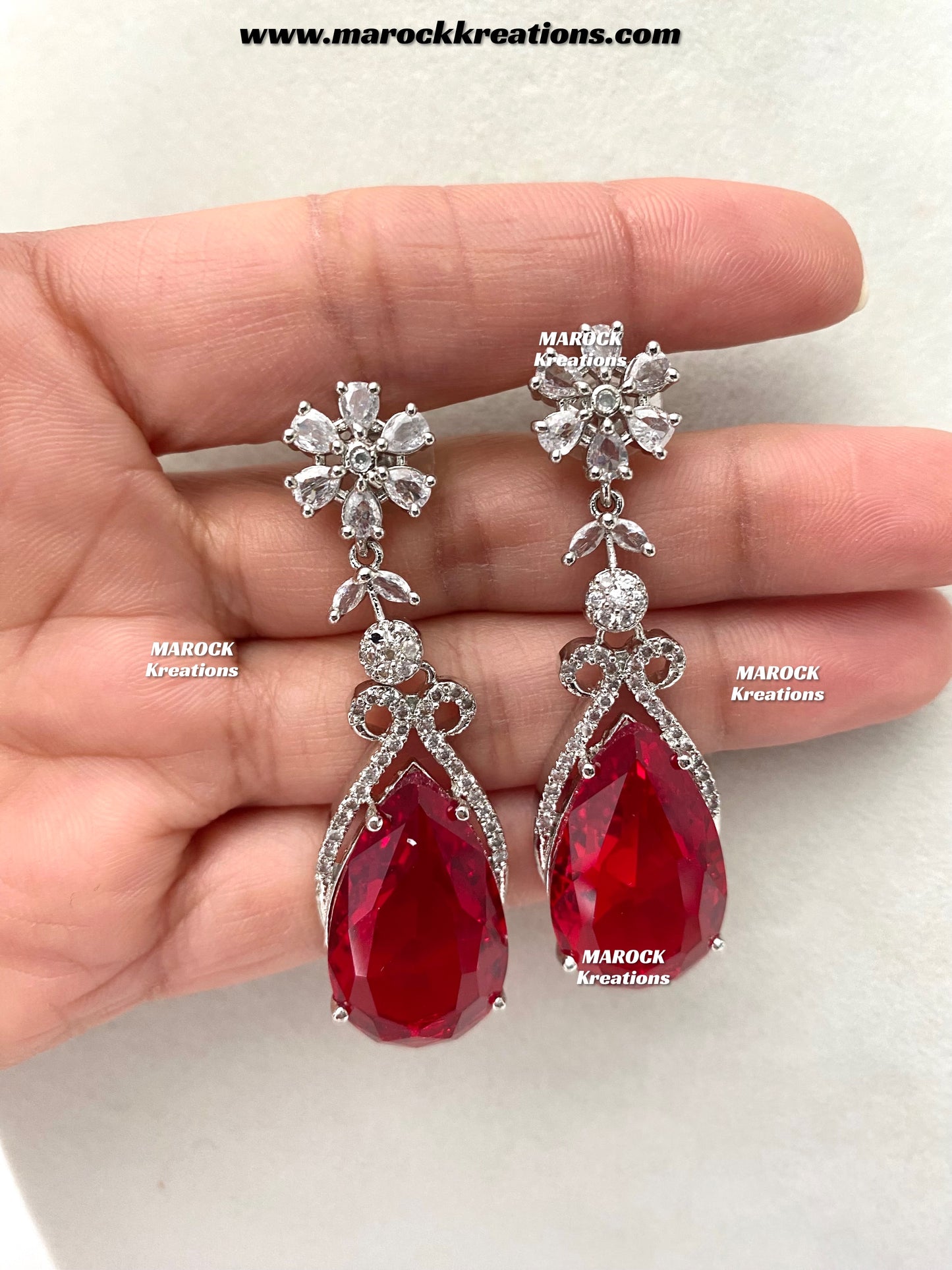 Lauren Silver American Diamond Necklace set