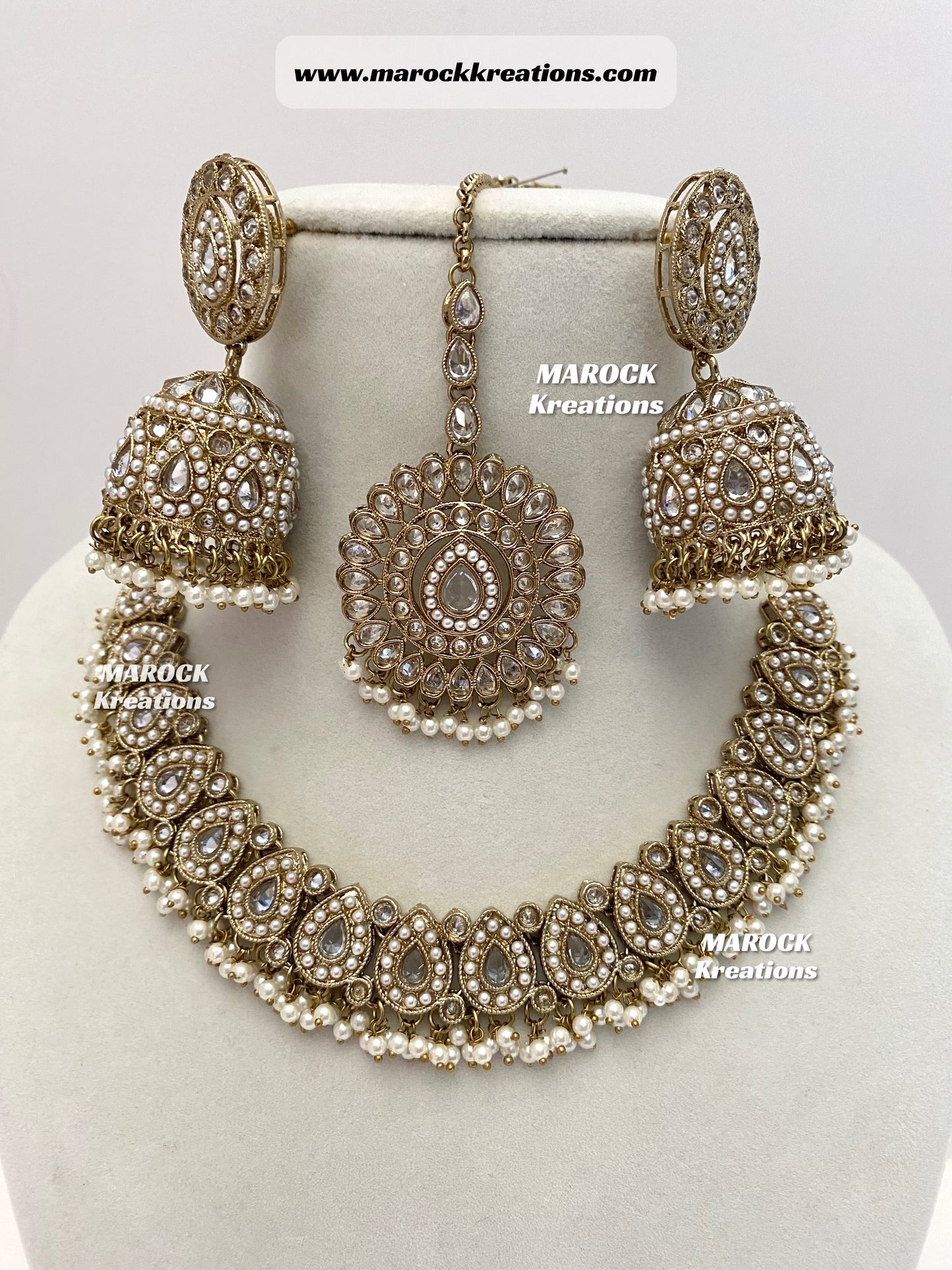 Tina Antique Polki Necklace set