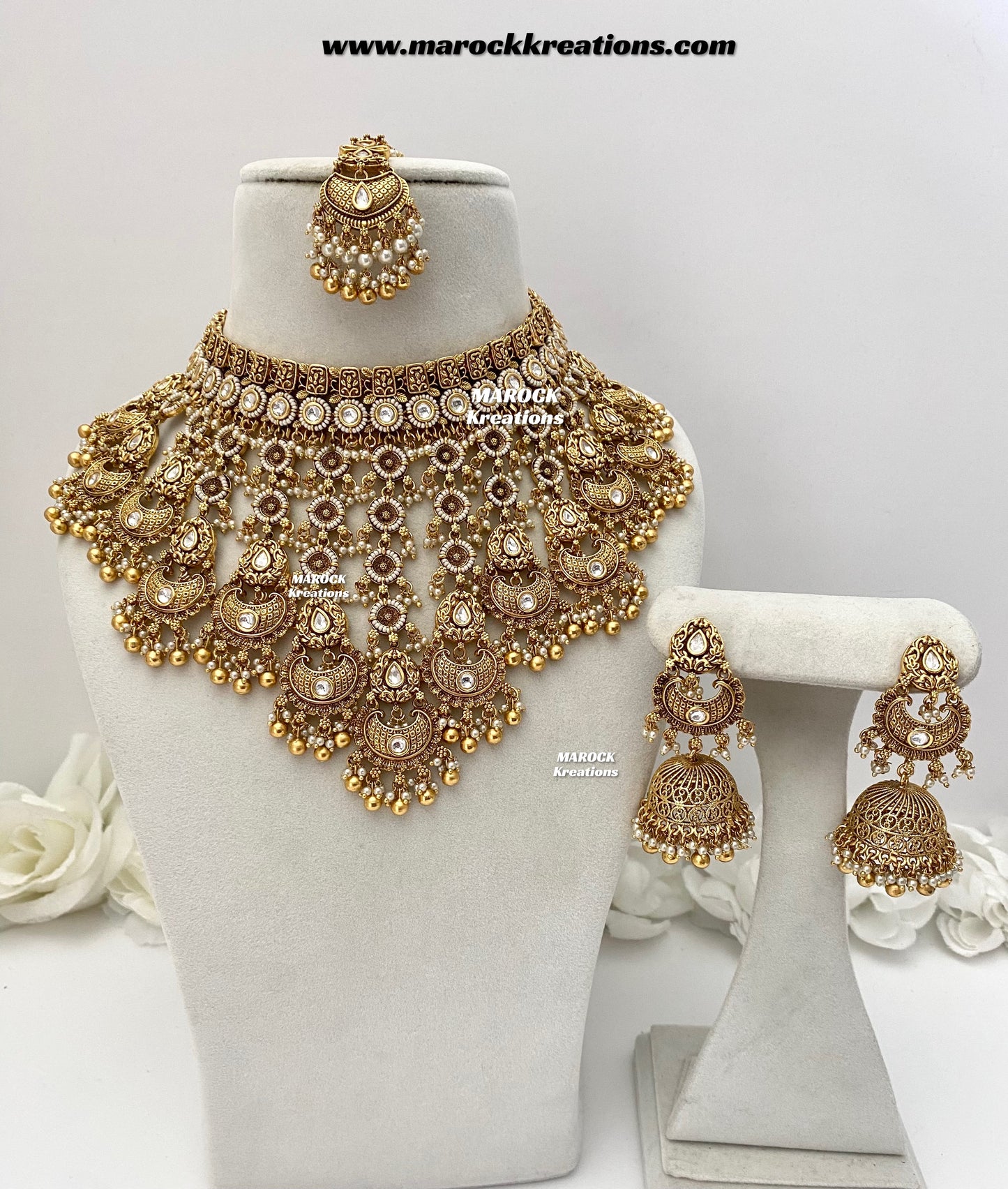 Milan Premium Quality Gold Plated Bridal set