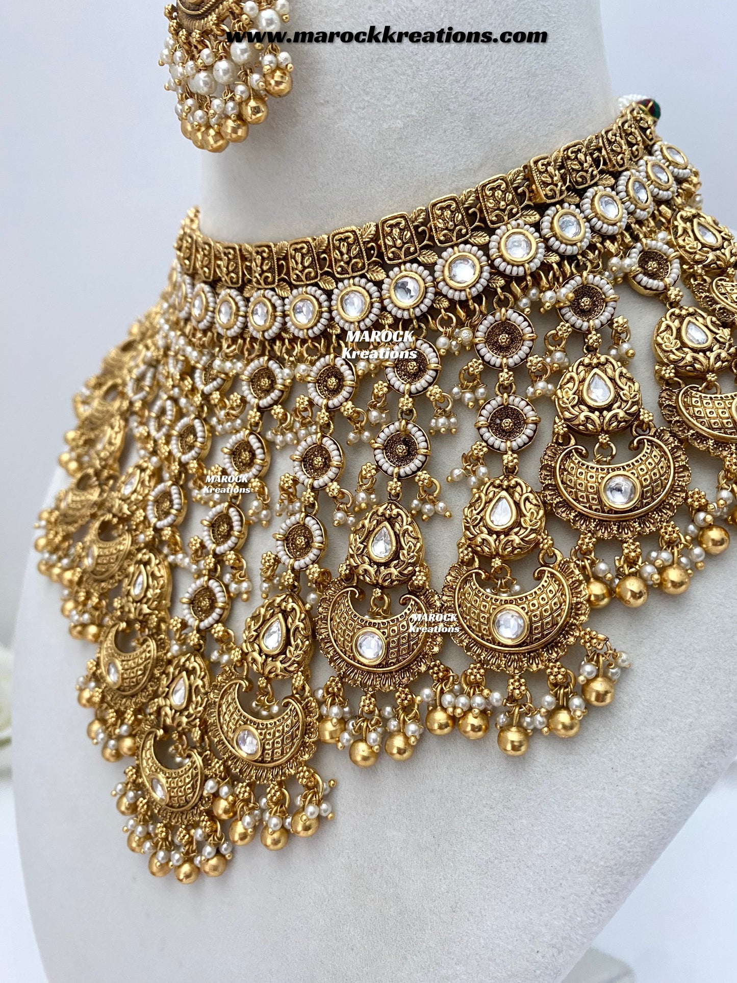 Milan Premium Quality Gold Plated Bridal set