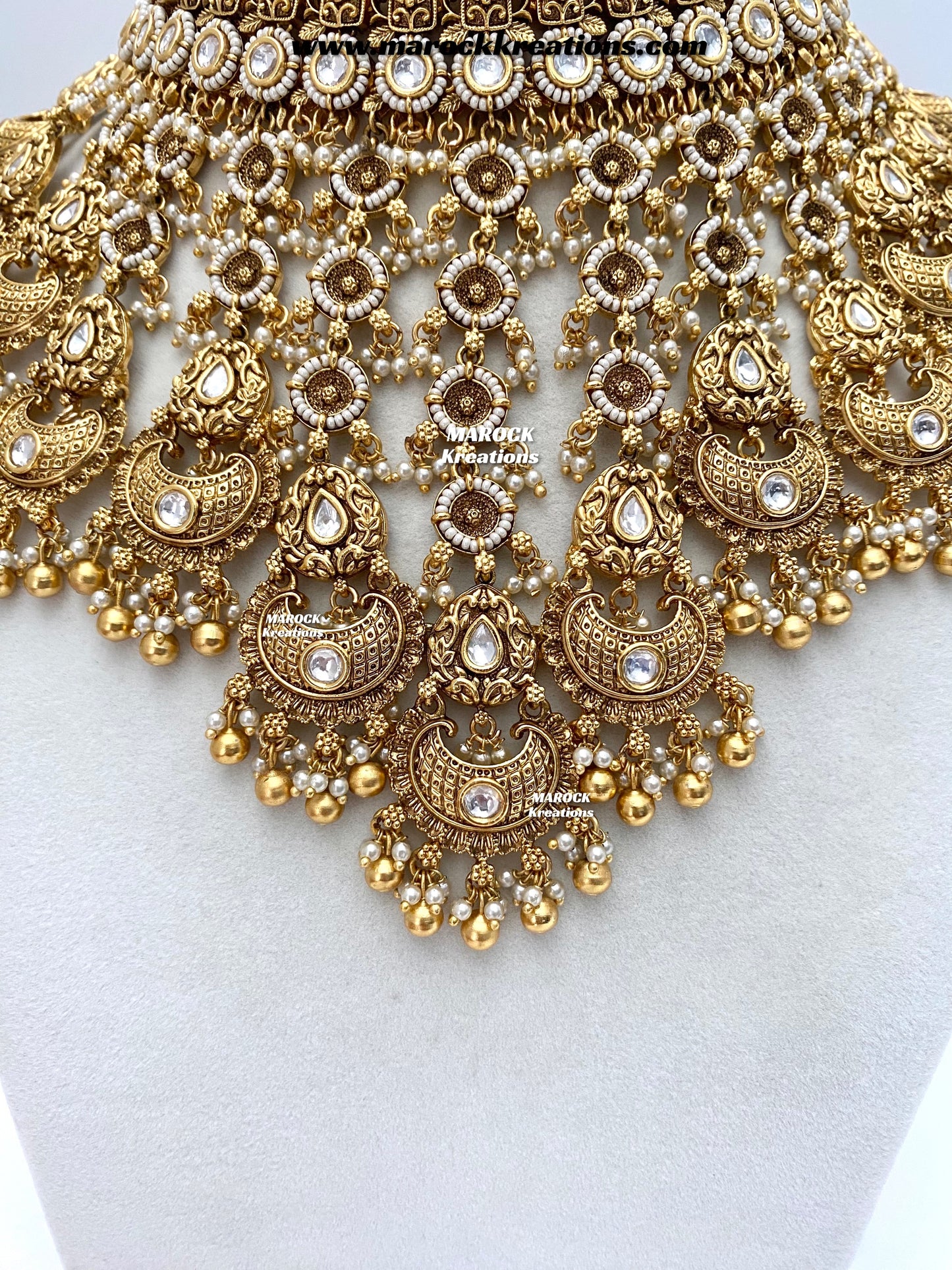 Milan Premium Quality Gold Plated Bridal set