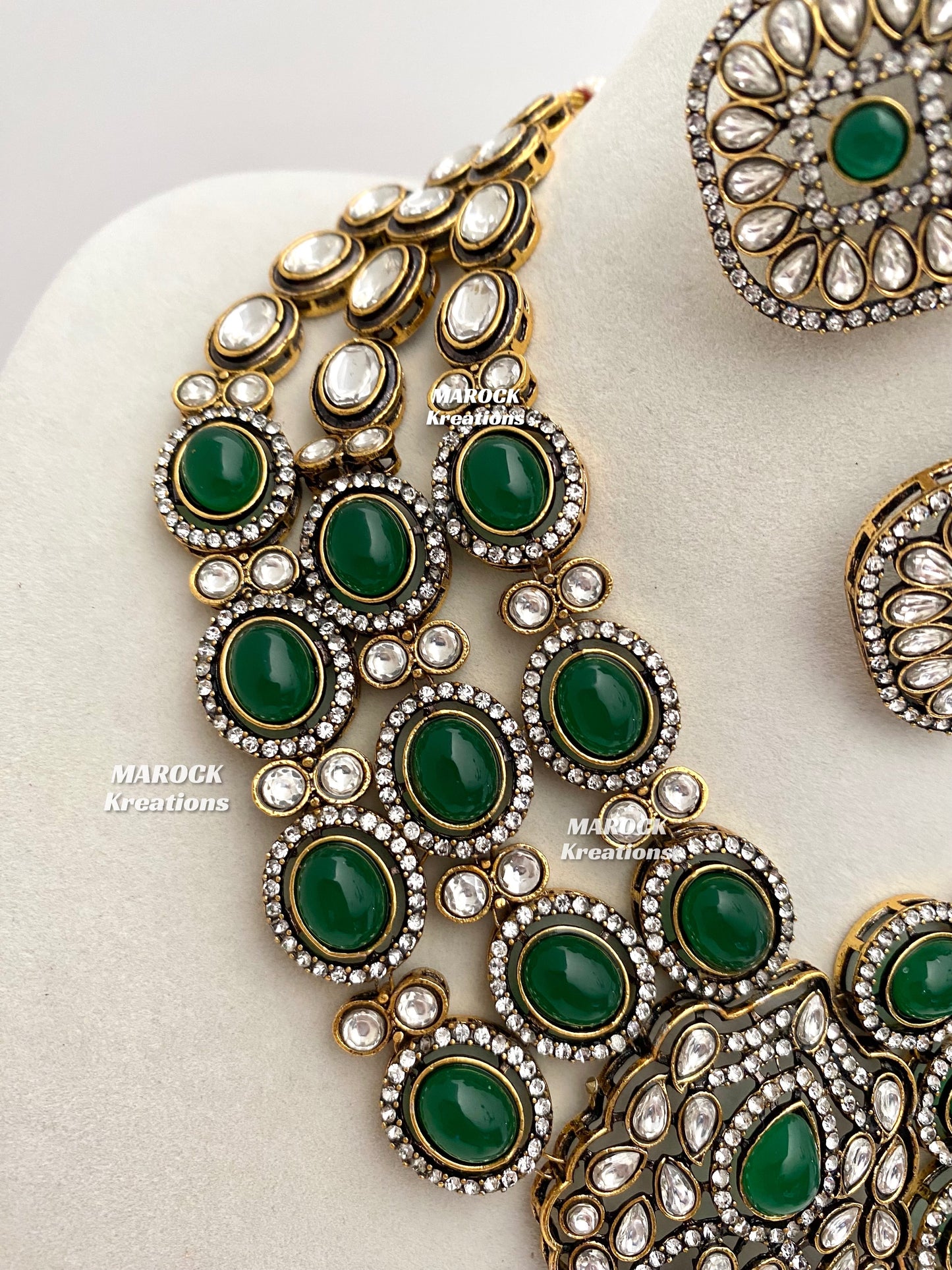 Jessie Tyani inspired Victorian Kundan Statement Necklace set