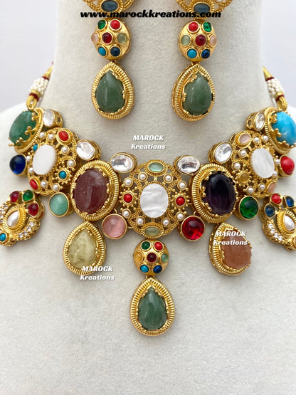 Zoyi Premium quality Sabyasachi inspired Statement necklace set
