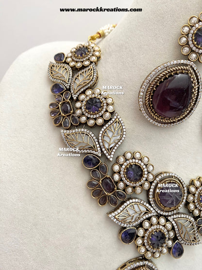 Angela Sabyasachi inspired Premium Quality Moissanite Kundan Necklace set