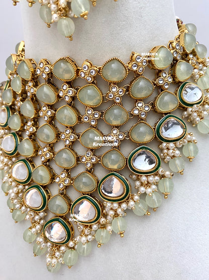 Connie Premium Quality Statement Kundan Necklace/Bridal set