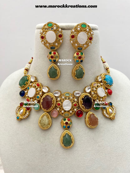 Zoyi Premium quality Sabyasachi inspired Statement necklace set
