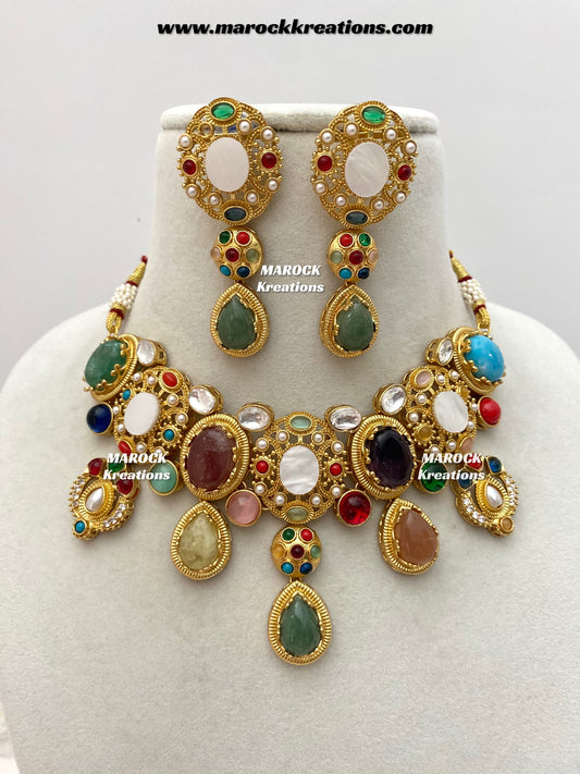 Zoyi Premium quality Sabyasachi inspired Statement necklace set