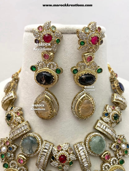 Christy Sabyasachi inspired Premium Quality Kundan statement necklace set