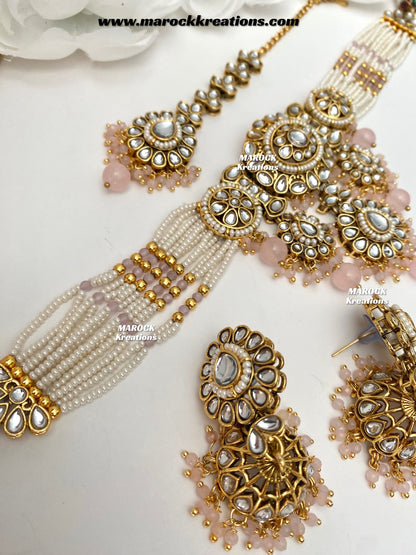 Shaneel Premium quality Kundan Choker set