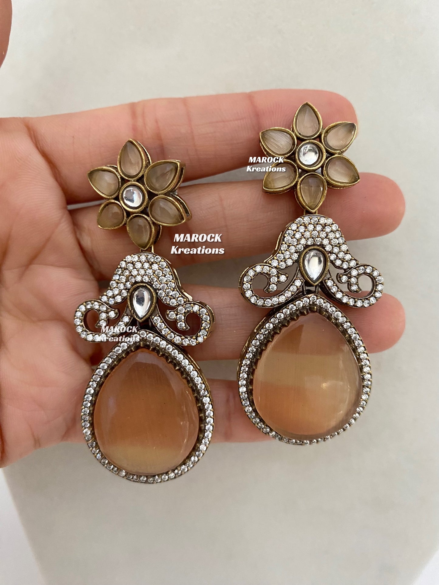 Freya Sabyasachi inspired Premium Quality Moissanite Kundan Necklace set
