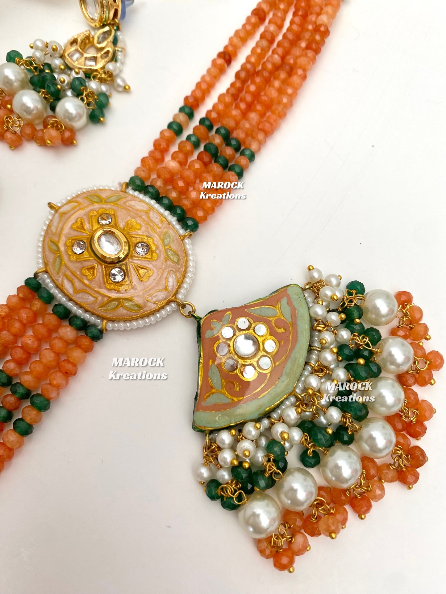 Mannat Kundan Meenakari Statement Choker set