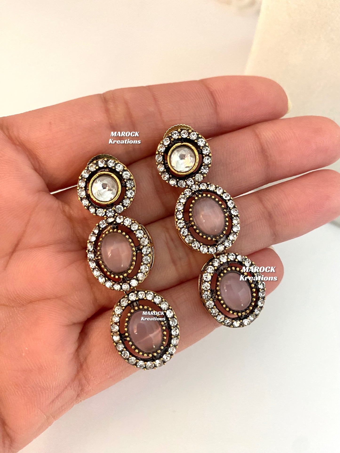 Sheenam Victorian Kundan Double layer Necklace set