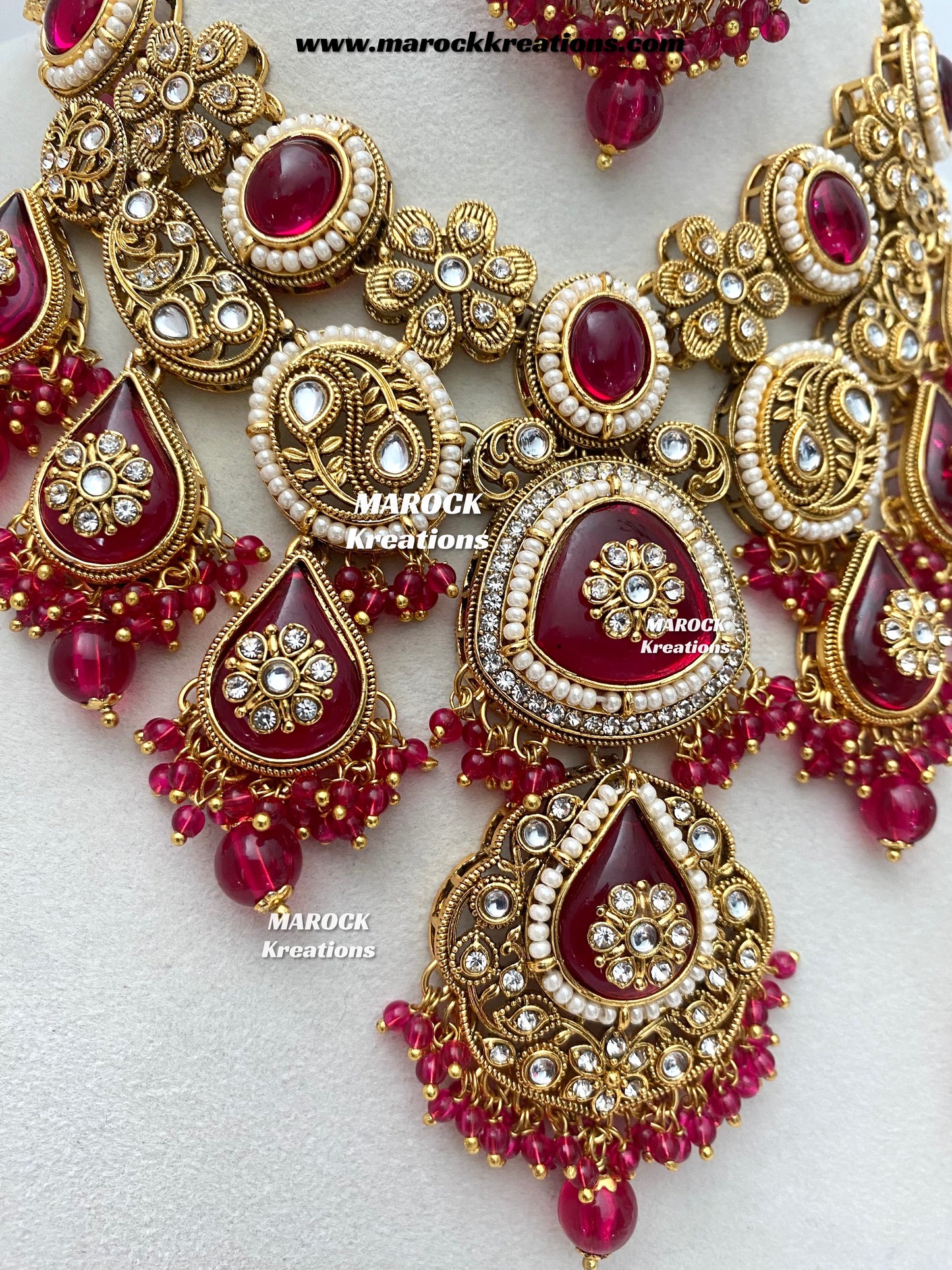 Rufsana Sabyasachi inspired Premium Quality Kundan statement necklace set