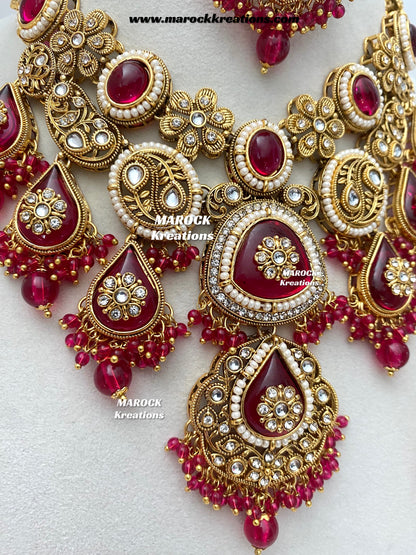 Rufsana Sabyasachi inspired Premium Quality Kundan statement necklace set