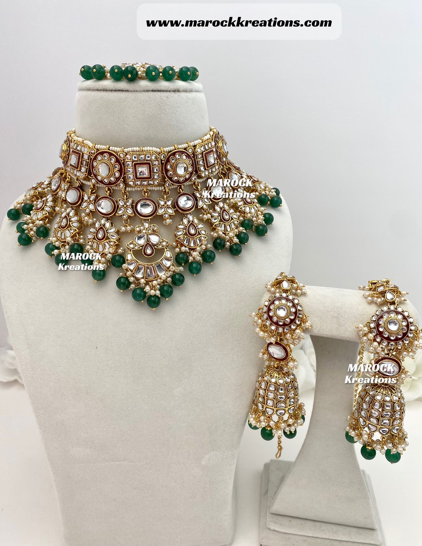 Mehak Premium Quality Kundan Statement Necklace set