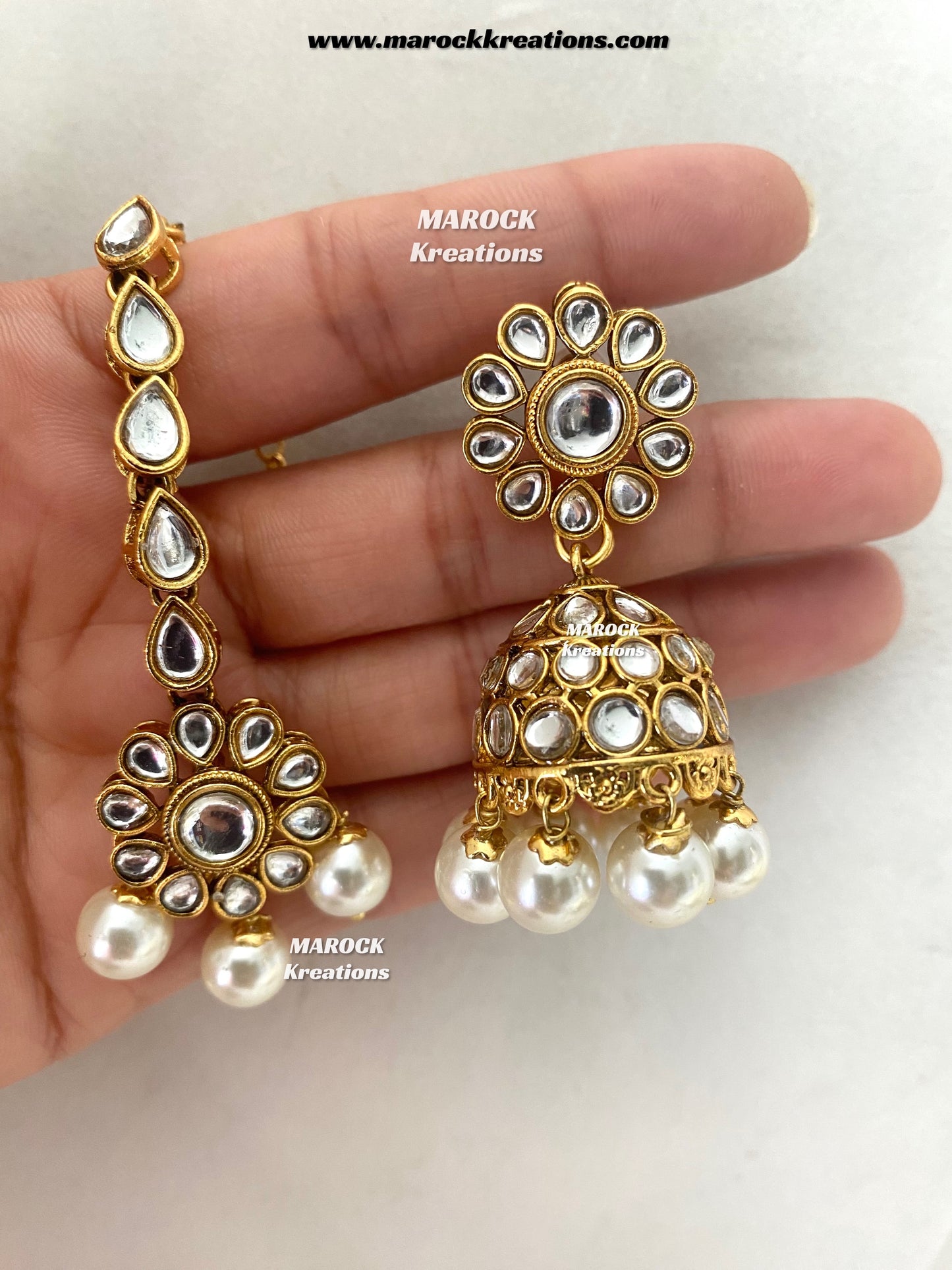 Premium Quality Kundan Rani haar set