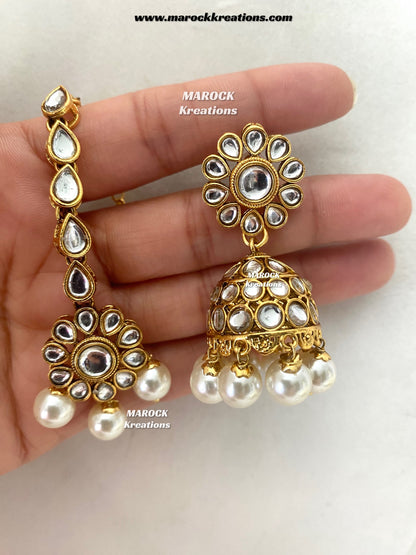 Premium Quality Kundan Rani haar set