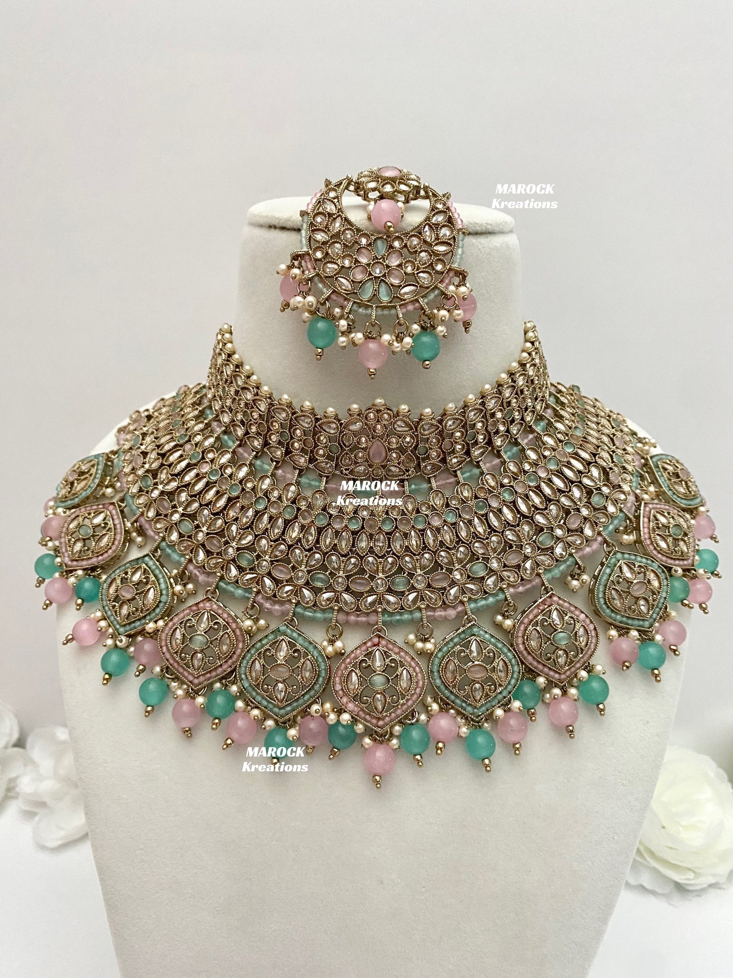 Tashi Premium Quality Polki Statement Bridal set