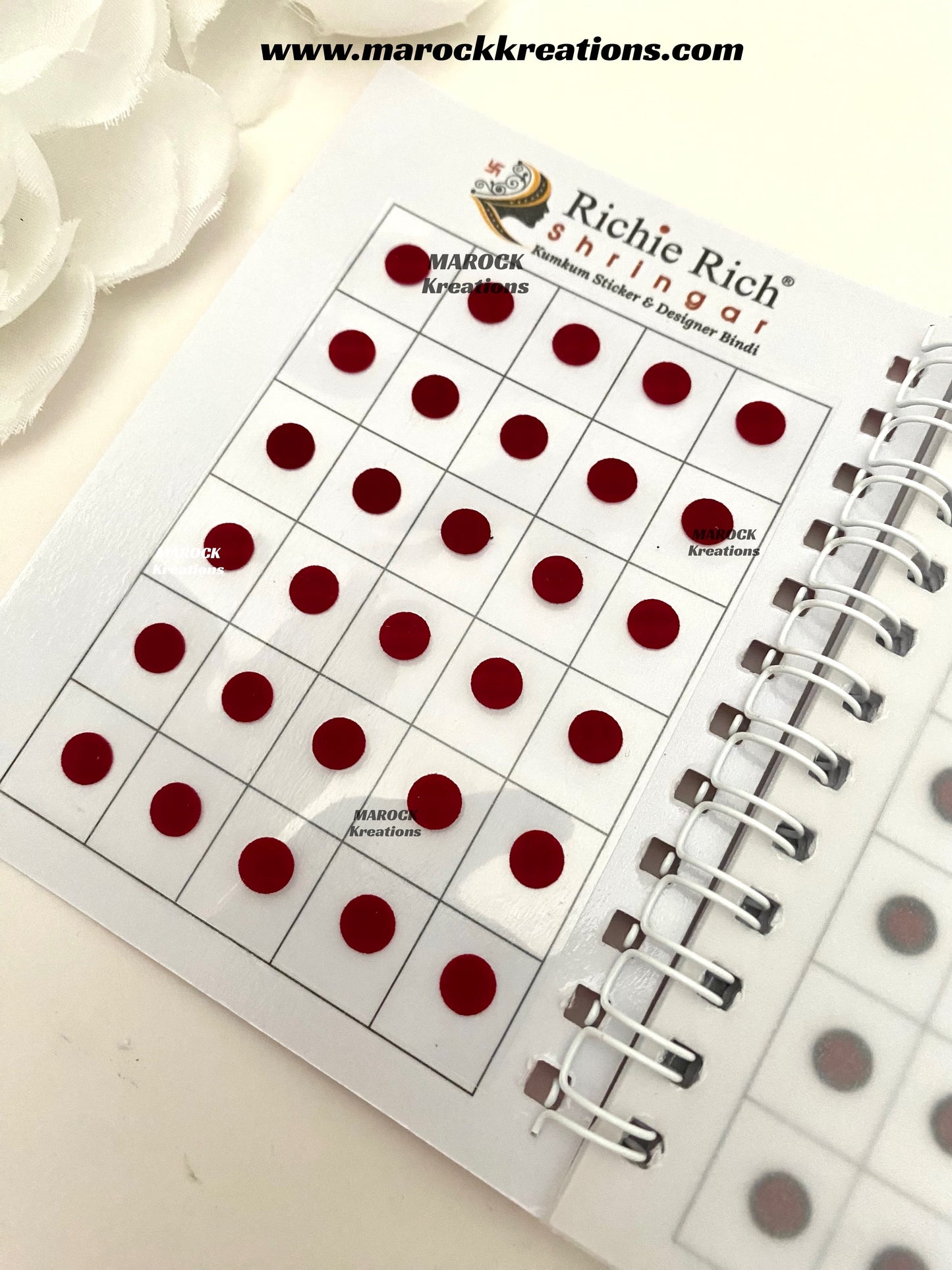Assorted colors Bindi Mini book/Kumkum stickers book (240 bindis in a book)