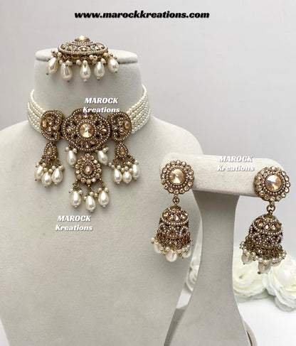Meghna Polki choker set