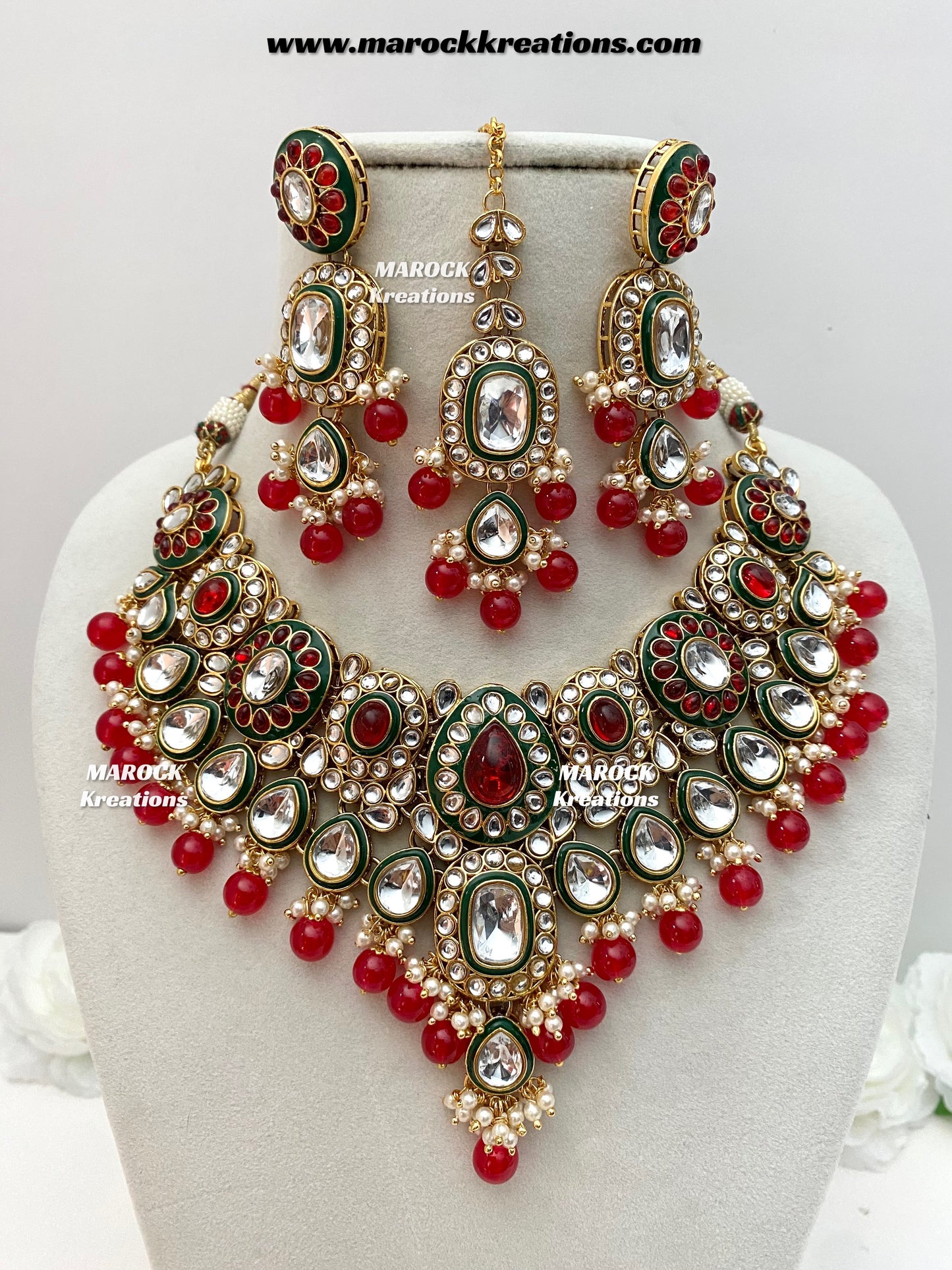 Premium Quality Kundan Statement Necklace set