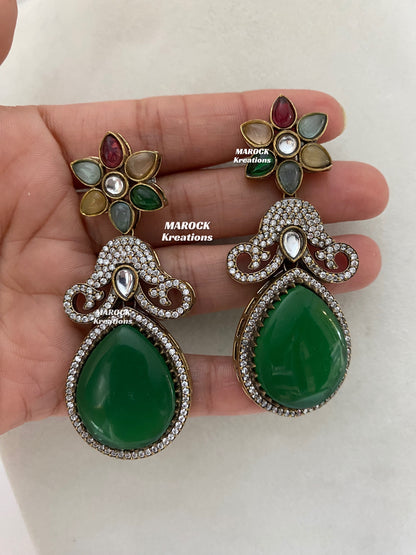 Freya Sabyasachi inspired Premium Quality Moissanite Kundan Necklace set