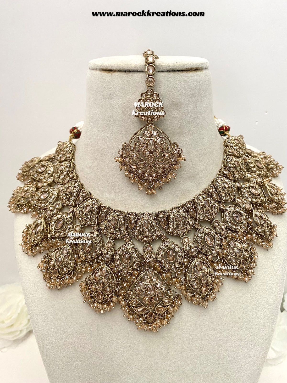 Shradha Polki Statement Necklace set/Bridal set