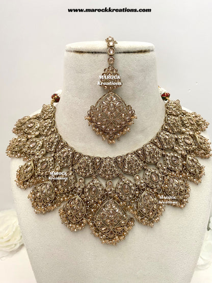 Shradha Polki Statement Necklace set/Bridal set