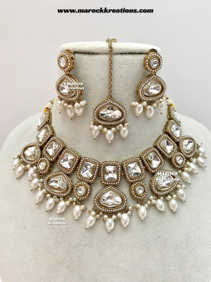 Lima Premium Quality uncut Kundan Choker/Necklace set