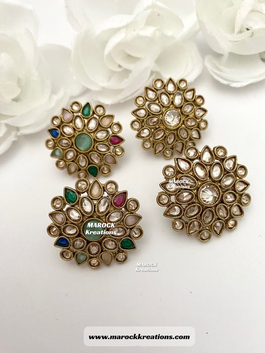 Antique Polki Studs/Earrings