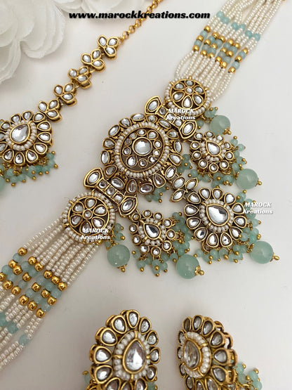 Shaneel Premium quality Kundan Choker set