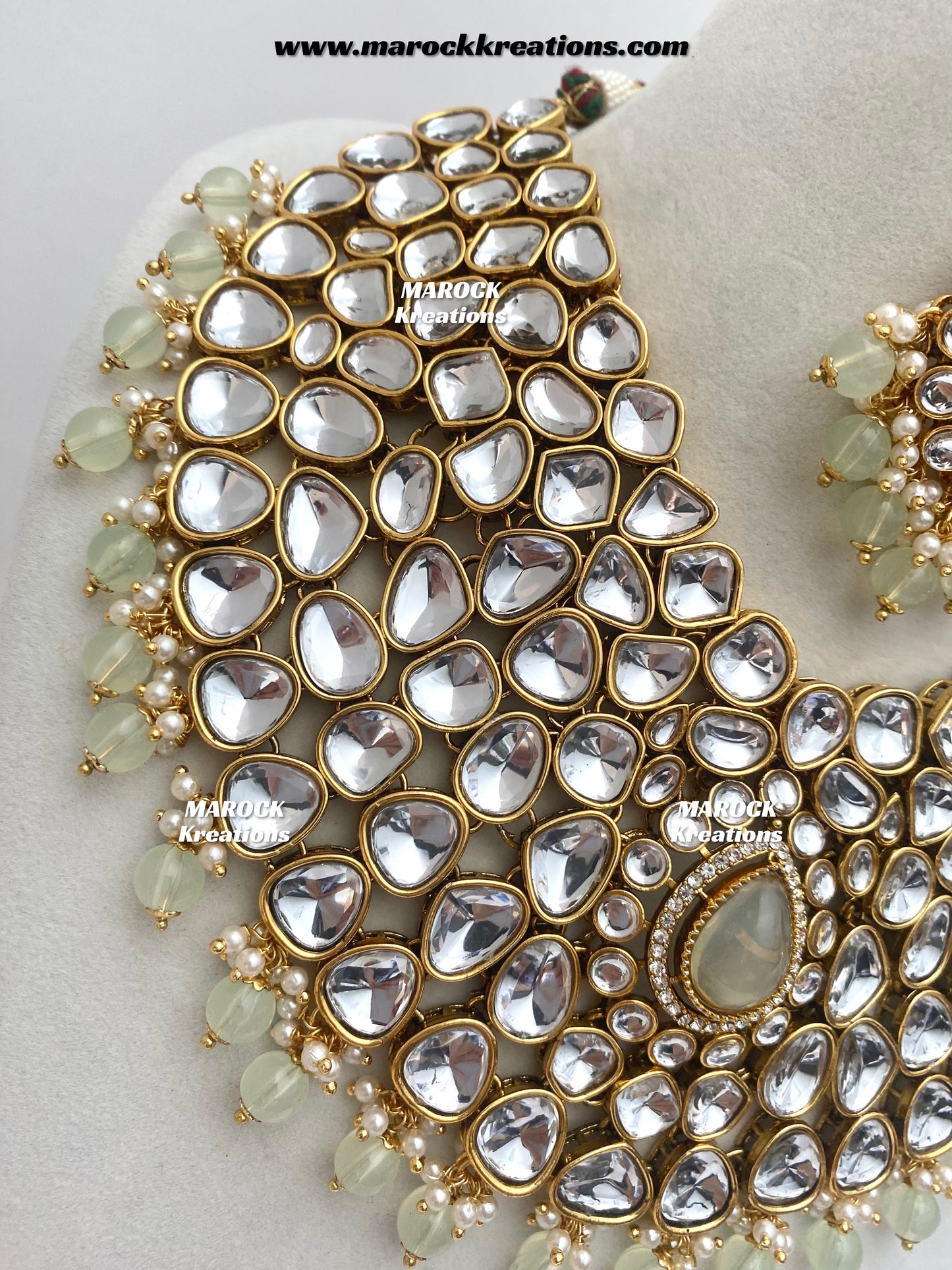 Ruhi Premium Quality Statement Kundan Necklace/Bridal set