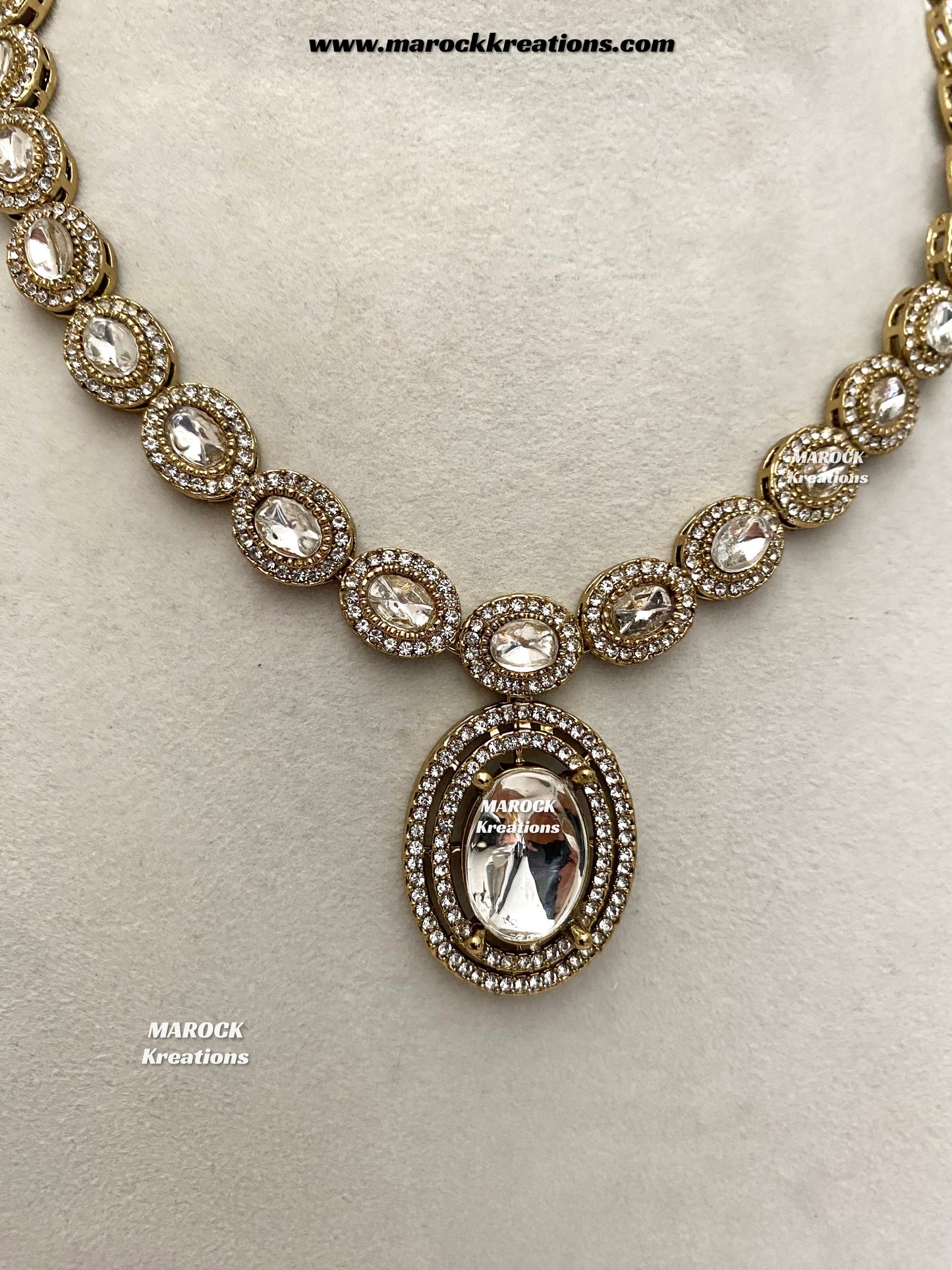 Raveen Premium Quality Kundan Necklace set