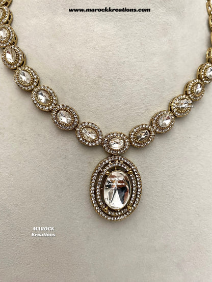 Raveen Premium Quality Kundan Necklace set