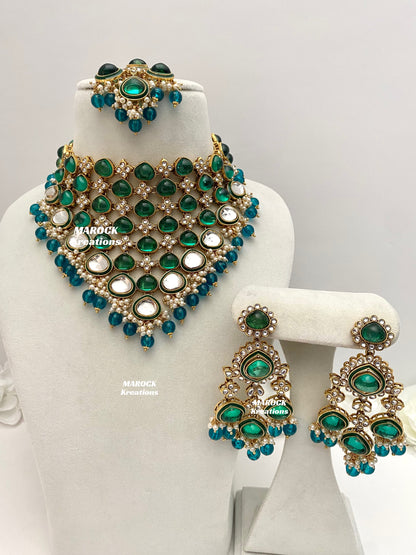 Connie Premium Quality Statement Kundan Necklace/Bridal set
