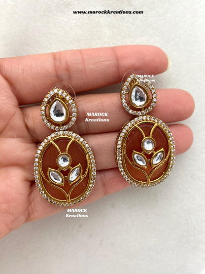 Lija Sabyasachi inspired Premium Quality Moissanite Kundan Statement choker set